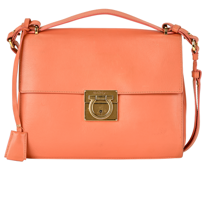 Marisol, £220, Handbags, Orange, Leather, Front view
